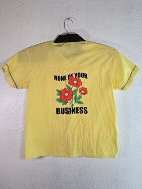 A. Lab "None of Your Business" Bowling Style Button Up